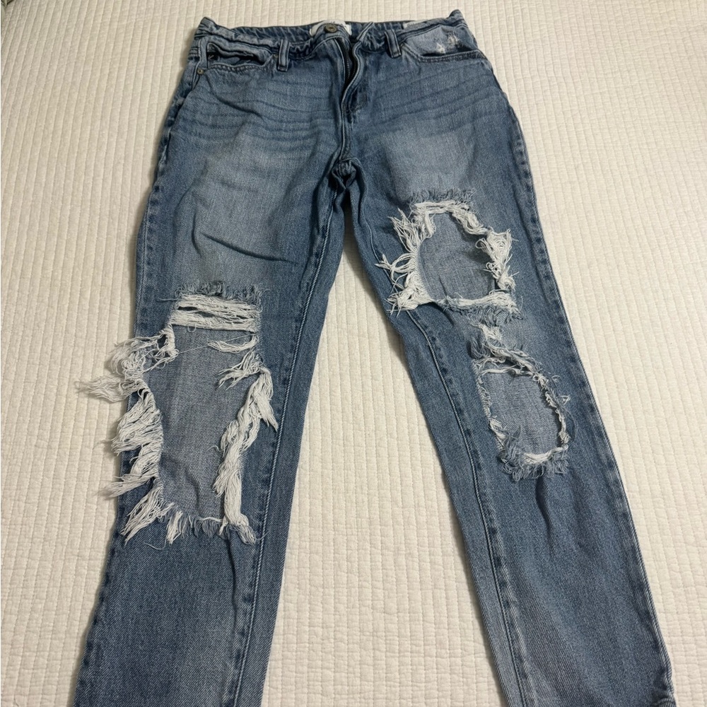 KanCan Distressed Blue Skinny Jeans